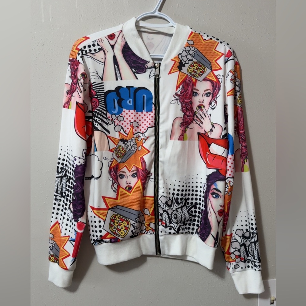 Pop Art Graphic Women's Bomber Jacket